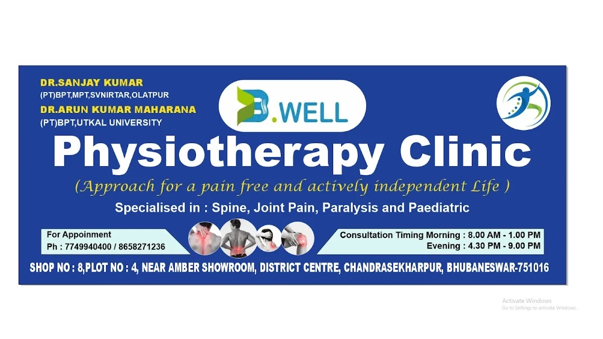 Physiotherapy Clinic in Bhubaneswar -- B-WELL Physiotherapy Clinic
