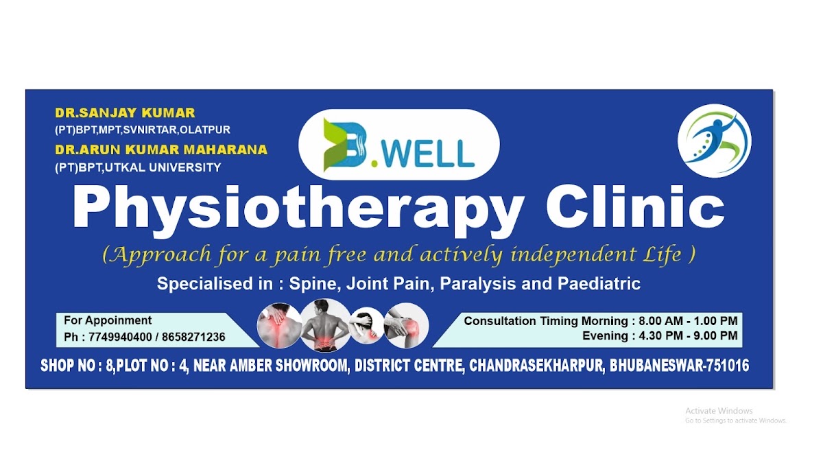 B-WELL Physiotherapy Clinic — physiotherapy clinic in Bhubaneswar